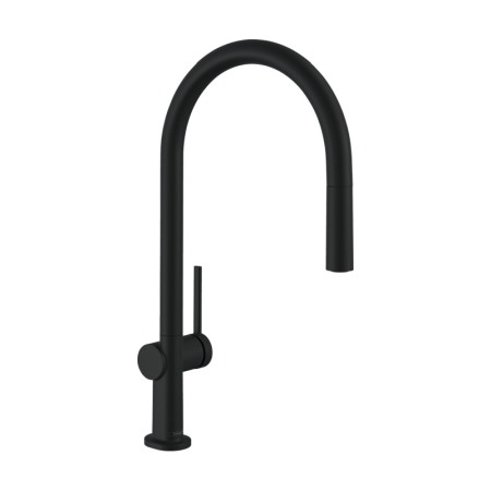 Baterii Bucatarie - Baterie de bucatarie Hansgrohe, Talis M54 210, cu pipa extractabila, negru mat