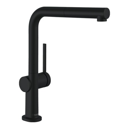 Baterii Bucatarie - Baterie de bucatarie, Hansgrohe, Talis M54 270, cu pipa extractibila, 1 jet, negru mat