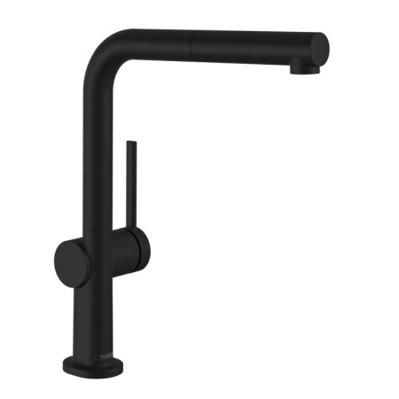 Bucatarie - Baterie de bucatarie monocomanda cu pipa extractabila, sBox, Hansgrohe, Talis M54 270, negru mat