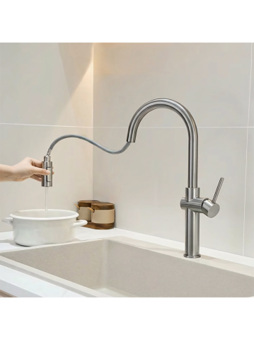 Baterie de bucătărie Rea Fresh High crom periat [4]