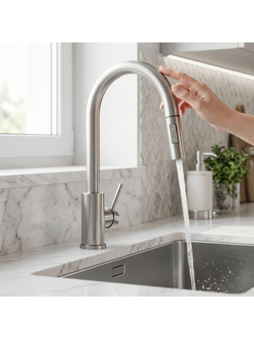 Baterie de bucătărie Rea Fresh Touch crom periat [4]