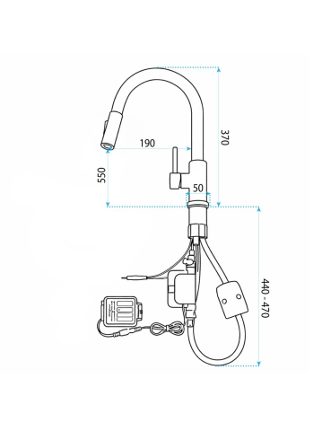 Baterie de bucătărie Rea Fresh Touch negru [11]