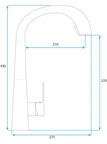 Baterie de bucătărie Rea Ross cupru periat [6]