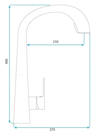 Baterie de bucătărie Ross Inox periat, Rea [6]