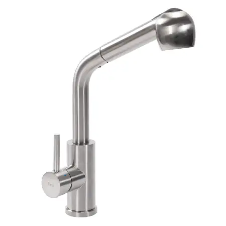 Baterie de bucătărie Troy Otel periat, Rea [5]