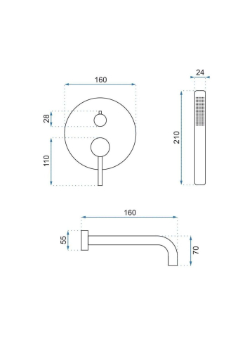 Baterie de cada Incastrata Rea Lungo cupru + BOX [7]