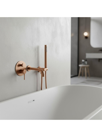 Baterie de cadă Rea Lungo cupru periat + Box [10]