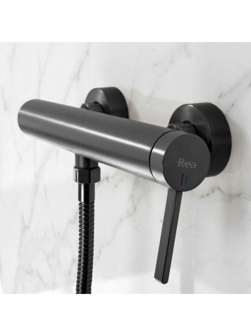 Baterie de dus REA Rivo Titan montaj perete PVD 100mm [2]