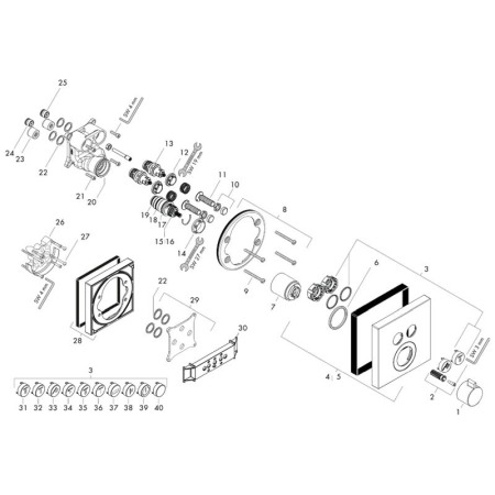 Baterie de dus termostatata, Hansgrohe, ShowerSelect, Negru mat [3]