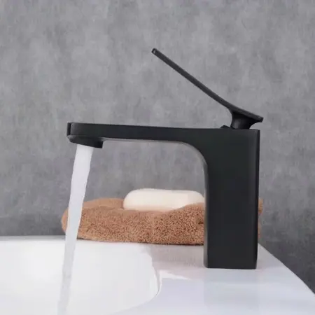Baterie de lavoar Rea Sonic negru mat [3]