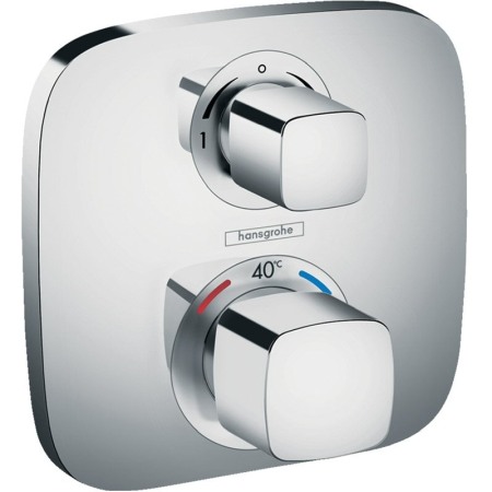 Baterii baie - Baterie dus cu termostat, Hansgrohe, Ecostat E, Crom
