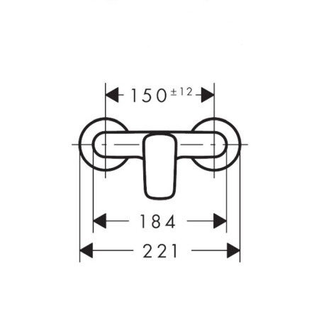 Baterie dus Hansgrohe, Logis, crom [1]