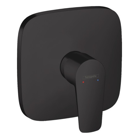 Baterii baie - Baterie dus, Hansgrohe, Talis E, parte vizibila, negru mat