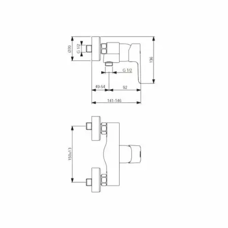 Baterie dus Ideal Standard Ceraplan III [1]