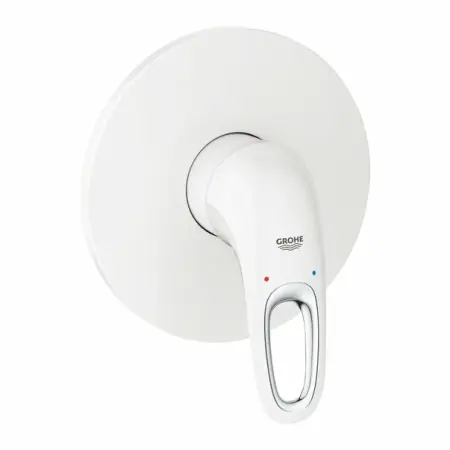 Baterii baie - Baterie dus incastrata Grohe Eurostyle alb lucios