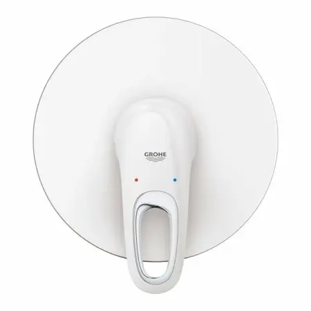 Baterie dus incastrata Grohe Eurostyle alb lucios [1]