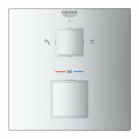 Baterie dus incastrata Grohtherm Cube cu doua iesiri termostatata [2]