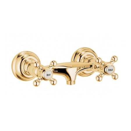 Baterii baie - Baterie dus, Kludi, Adlon, 1926, cu manere cruce, placat cu aur 23 kt