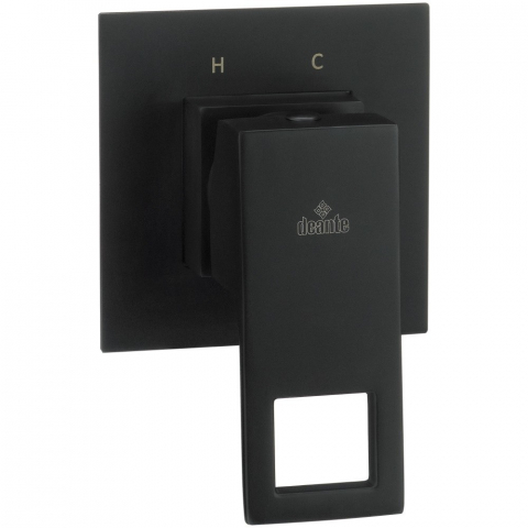 Baterii baie - Baterie dus monocomanda incastrata Deante Anemon negru