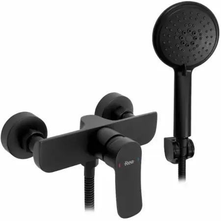 Baterii baie - Baterie dus monocomanda negru mat Rea Dart