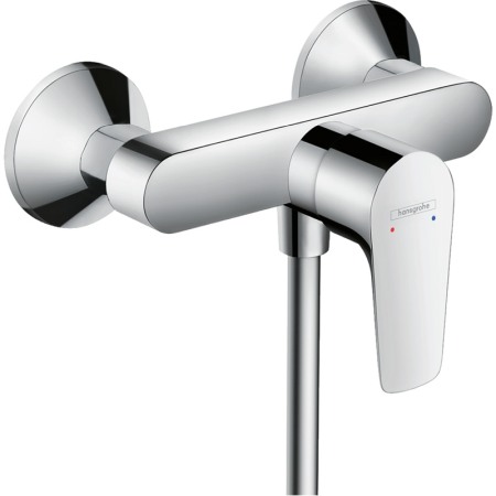 Baterii baie - Baterie dus montaj pe perete, Hansgrohe, Talis E, Crom
