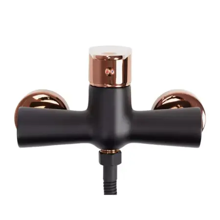 Baterie dus Rea Mild negru - Rose Gold cu set de dus [2]