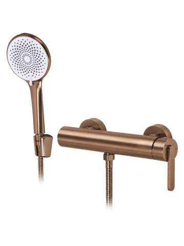 Baterie dus perete REA Ontario Side cupru periat PVD 100mm [9]