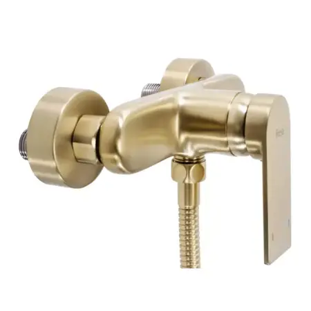 Baterie dus Rea Verso monocomanda auriu periat cu set de dus [4]