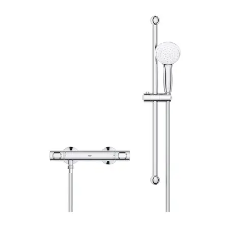 Baterie dus termostatata Grohe Grohtherm 500 crom lucios cu set de dus [2]