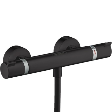 Baterii baie - Baterie dus termostatata, Hansgrohe, Ecostat Comfort, Negru mat