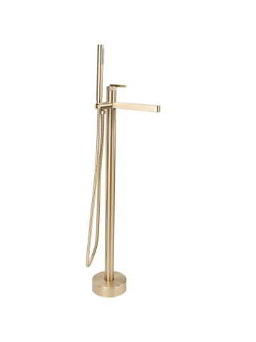 Baterii baie - Baterie de podea Rea Grace auriu periat 920mm inox alama acoperire PVD