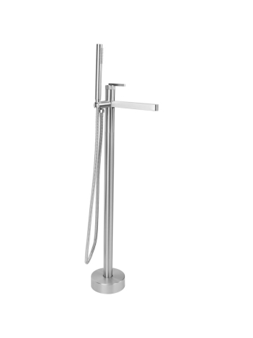 Baterii baie - Baterie de podea Rea Grace Nickel Periat 920 mm montaj pardoseală freestanding