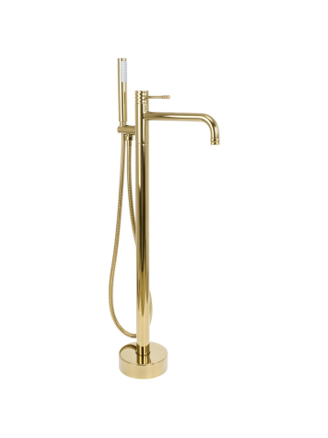 Baterii baie - Baterie de podea Rea Lungo Diamond auriu 880mm inox alama acoperire PVD