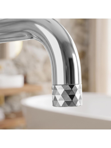 Baterie de podea Rea Lungo Diamond Crom 880mm freestanding cada PVD [8]