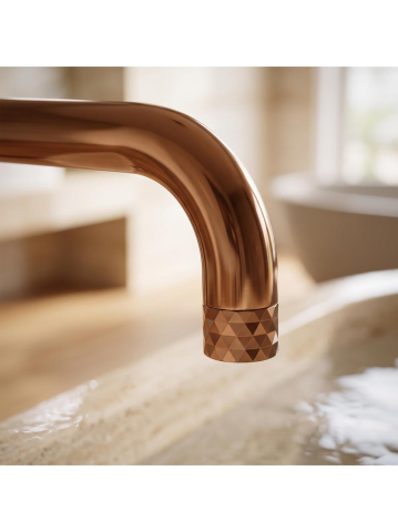 Baterie de podea Rea Lungo Diamond Copper inox alama PVD 880mm [5]