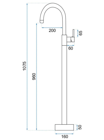 Baterie freestanding lavoar lavoar Rea Lungo Titan [5]