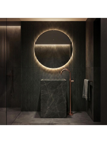 Baterie freestanding lavoar Rea Lungo cupru periat [3]