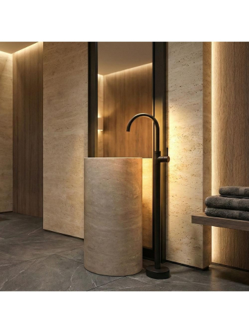 Baterie freestanding lavoar Rea Lungo negru [4]