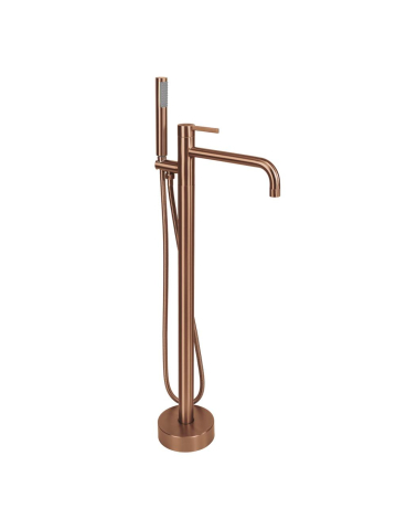 Baterie de podea Rea Foster cupru periat 870mm PVD inox alama cada freestanding [9]