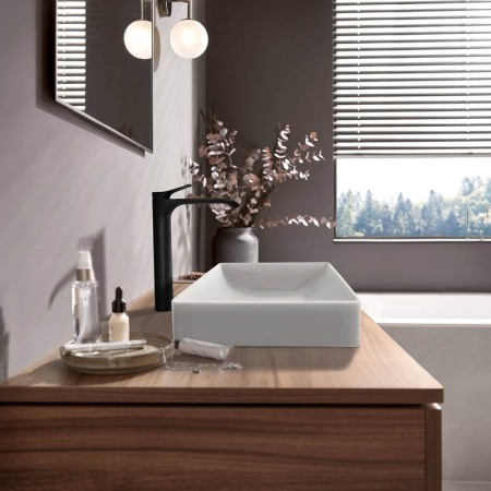 Baterie inalta de lavoar, Hansgrohe, Vivenis 250, negru mat [4]