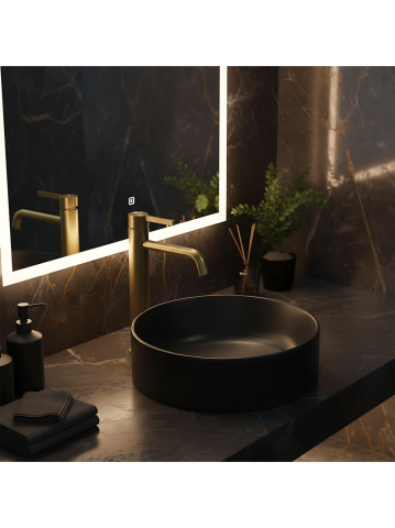 Baterie inalta de lavoar Rea Foster auriu periat  [10]