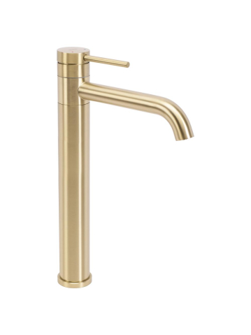 Baterii baie - Baterie inalta de lavoar Rea LUNGIS auriu periat 