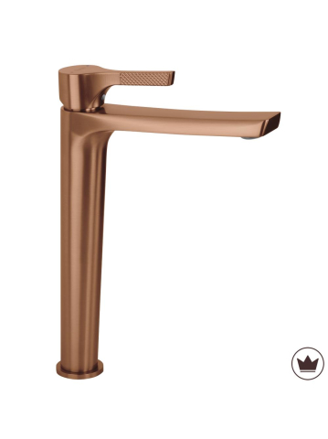 Baterii baie - Baterie lavoar Rea Maxim cupru periat 294mm montaj blat PVD alamă