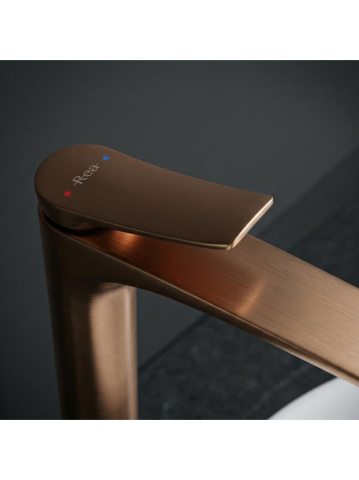 Baterie inalta lavoar Rea Vision cupru periat [7]