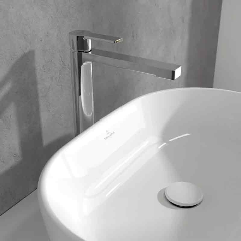 Baterie inalta pentru lavoar Villeroy&Boch, Architectura 277, cu ventil click clack, crom [5]