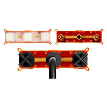 Baterie incastrata negru mat Rea Exit 3 piese corp ingropat inclus [4]