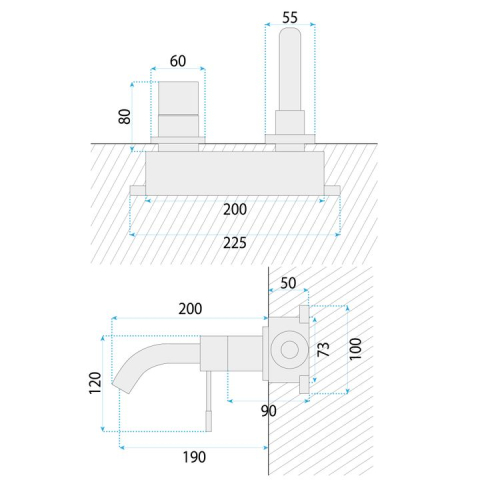 Baterie incastrata Rea Lungo Diamond crom + BOX [8]