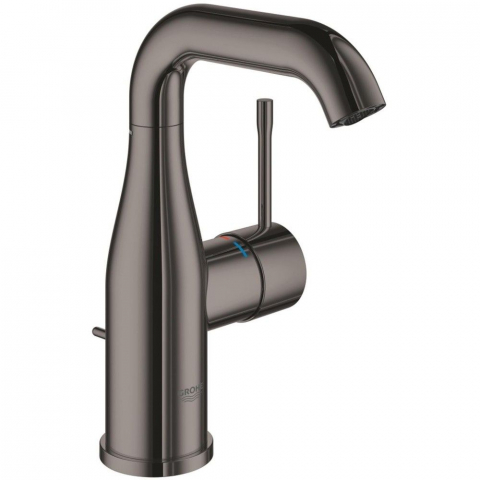 Baterii baie - Baterie lavoar antracit Grohe Essence, M cu ventil pop-up