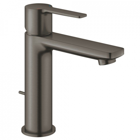 Baterii baie - Baterie lavoar antracit mat Grohe Lineare, cu ventil pop-up, marime S