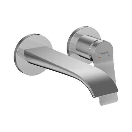 Baterii baie - Baterie lavoar cu montaj pe perete, Hansgrohe, Vivenis, cu pipa 19,2 cm, crom
